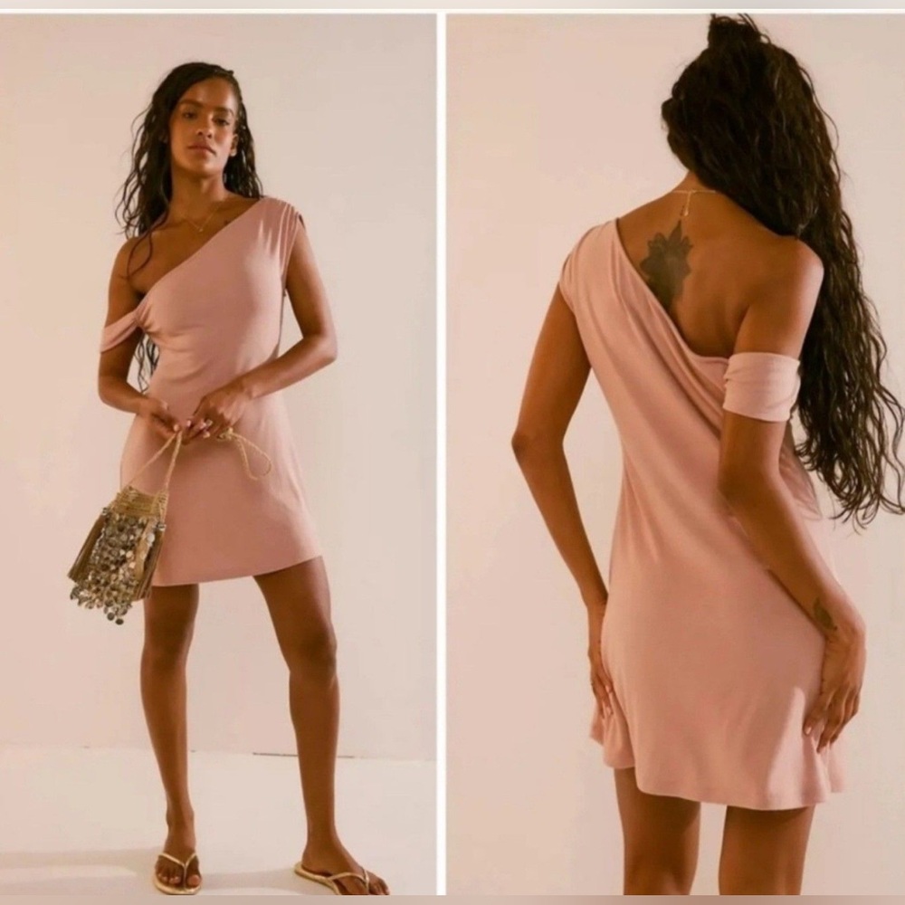 NWOT Free People Cora one Shoulder Mini